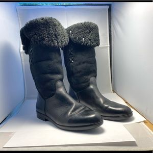 Vintage Bally Leather Boots Woman’s Size EU 38 (US 7.5) With Shoe Bag.